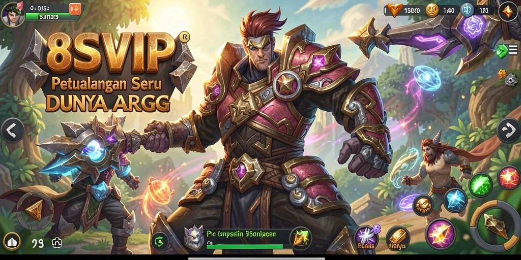Tampilan gameplay mendebarkan dalam 8SVIP dengan pertarungan yang intens.