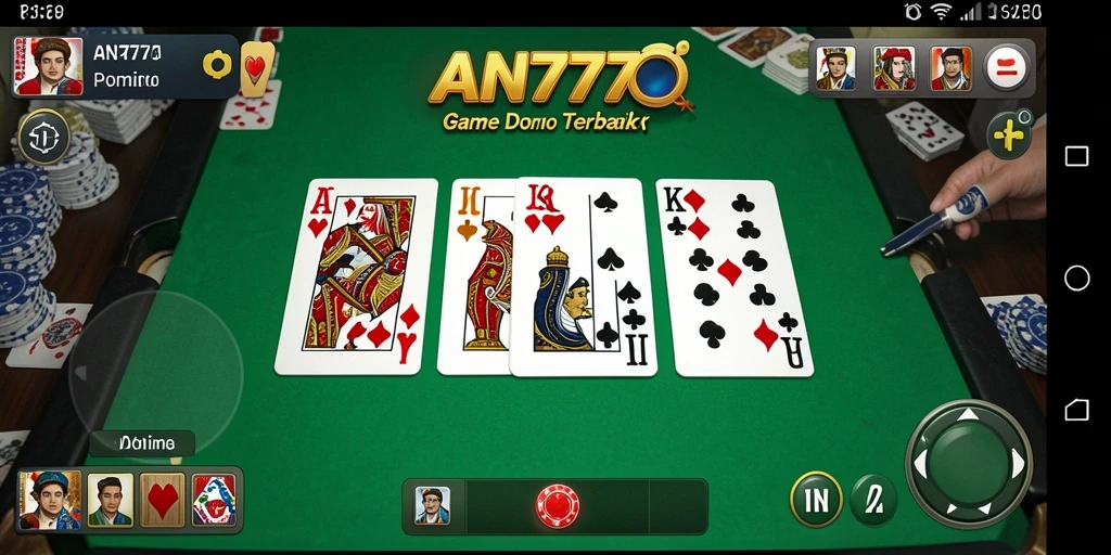 Tampilan gameplay AN777 yang seru dan menantang dalam permainan Domino.