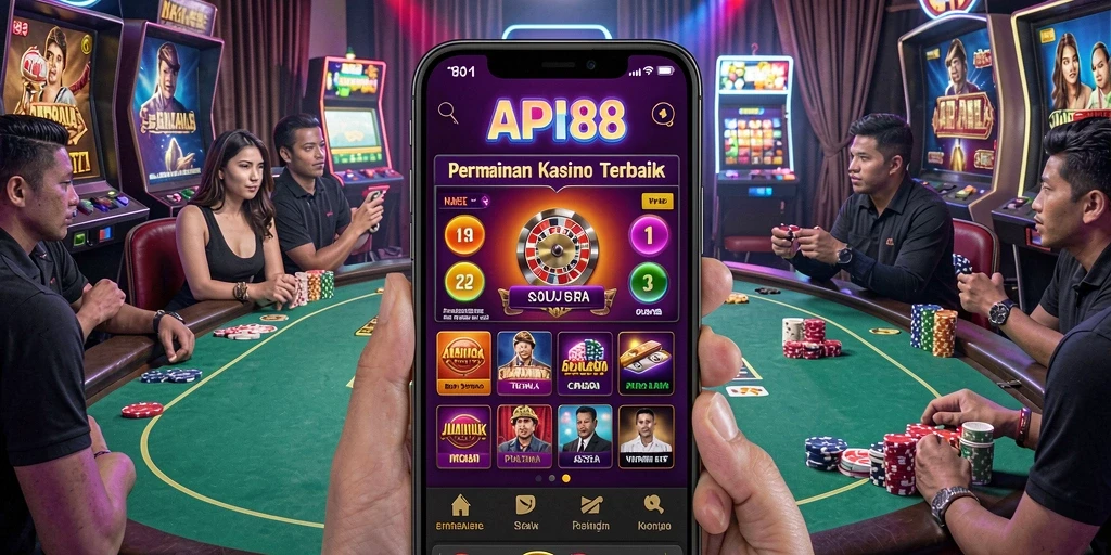 Tampilan menarik dari gameplay di API88 dengan berbagai pilihan permainan kasino.