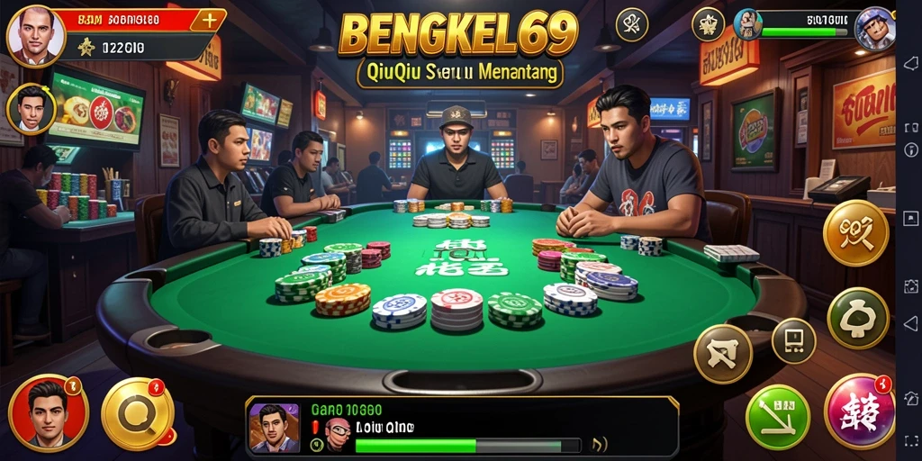 Screenshot gameplay QiuQiu BENGKEL69 yang menampilkan momen seru.