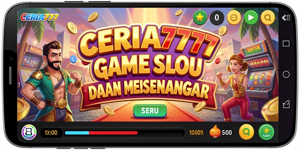 Tangkapan layar gameplay CERIA777 menampilkan mesin slot yang menarik dan interaktif.