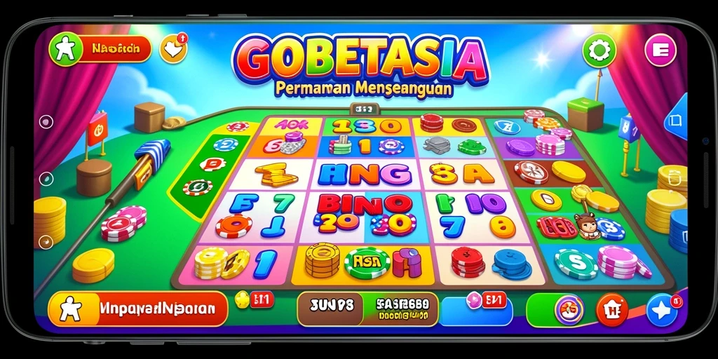 Tampilan gameplay seru dalam aplikasi GOBETASIA yang menarik.