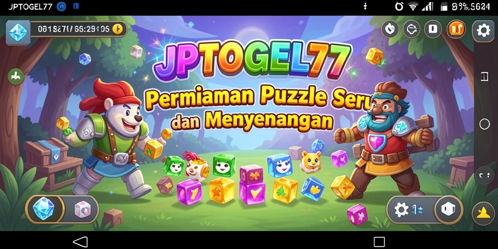 Screenshot utama JPTOGEL77 dengan tampilan gameplay Puzzle yang menantang.