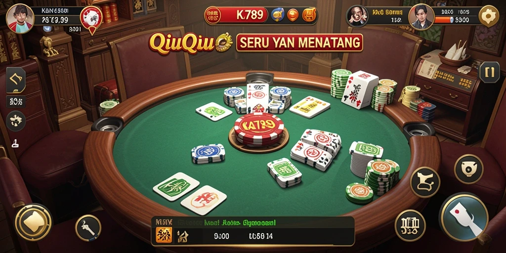 Gameplay KA789 dengan suasana penuh strategi QiuQiu.