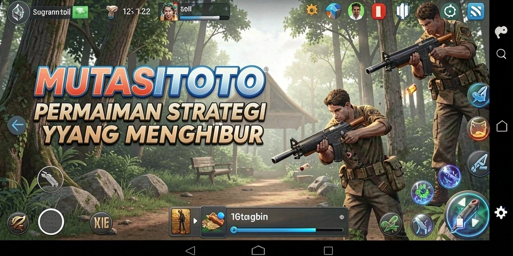 Screenshot menunjukkan aksi pertempuran yang intens di MUTASITOTO.