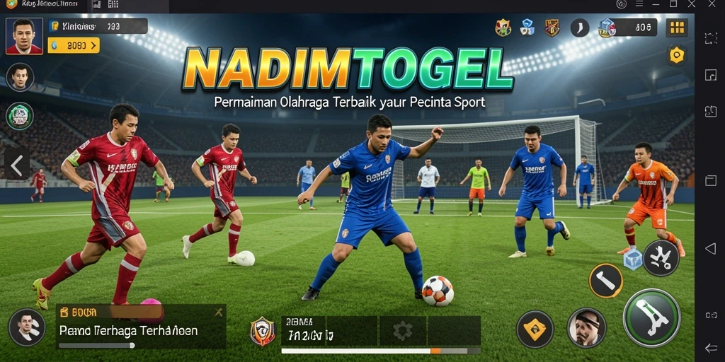 Screenshot gameplay NADIMTOGEL menampilkan keseruan olahraga yang menantang.