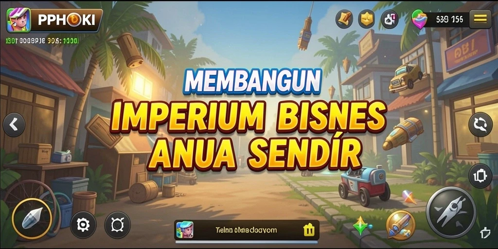 Tampilan menarik gameplay PPHOKI yang penuh strategi bisnis.