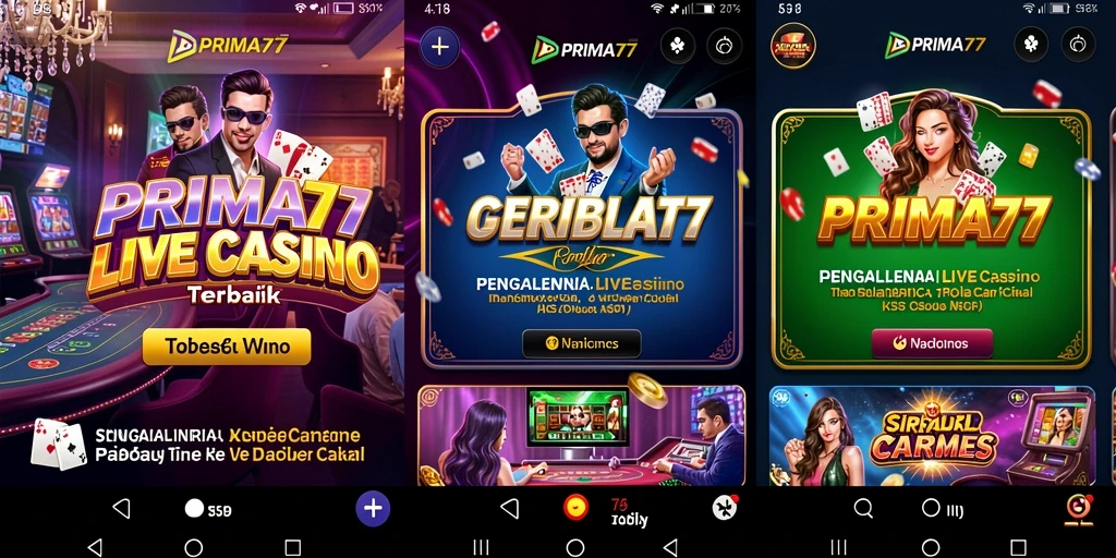 Tampilan gameplay Live Casino PRIMA77 yang mendebarkan dan interaktif.