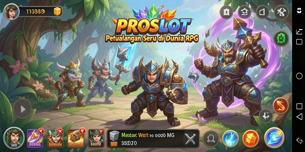 Tampilan seru dari gameplay PROSLOT dengan aksi RPG yang menarik.