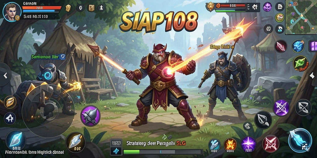 Tampilan menarik dan mendebarkan dari gameplay SLG SIAP108.