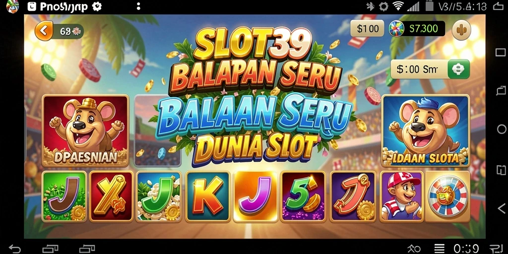 Tangkapan layar SLOT39 menampilkan balapan yang seru dan menegangkan.