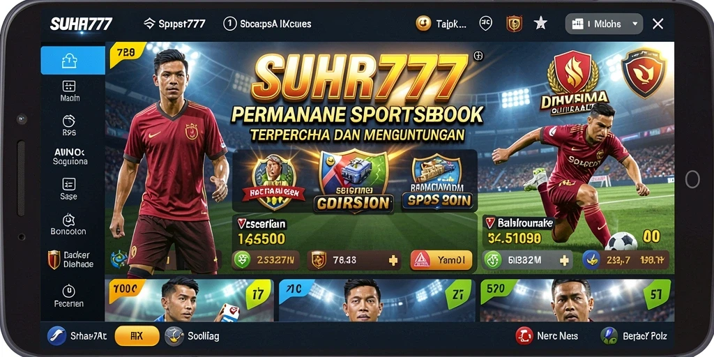 Tampilan gameplay SUHU777 yang menampilkan berbagai pilihan taruhan olahraga.