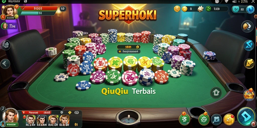 Gameplay QiuQiu yang seru di SUPERHOKI.