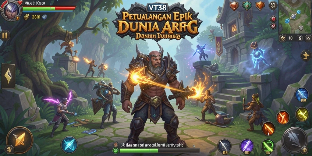 Tampilan gameplay ARPG yang mendebarkan di VT38.