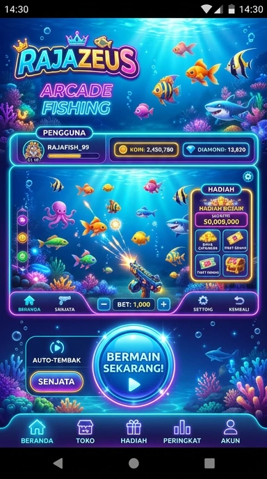 Proses unduh yang cepat di aplikasi rajazeus untuk pengguna Android.